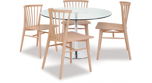 Becky Dining Table & Requin Chairs x 4